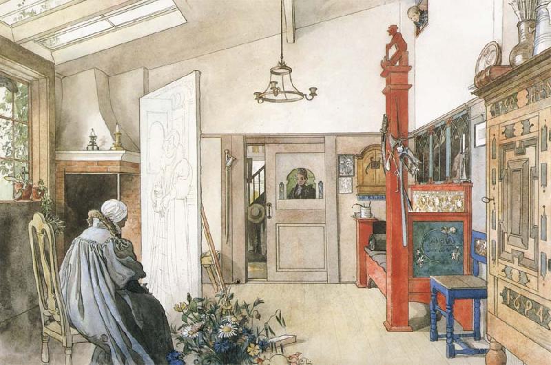 Carl Larsson The Other Half of the Studio Germany oil painting art